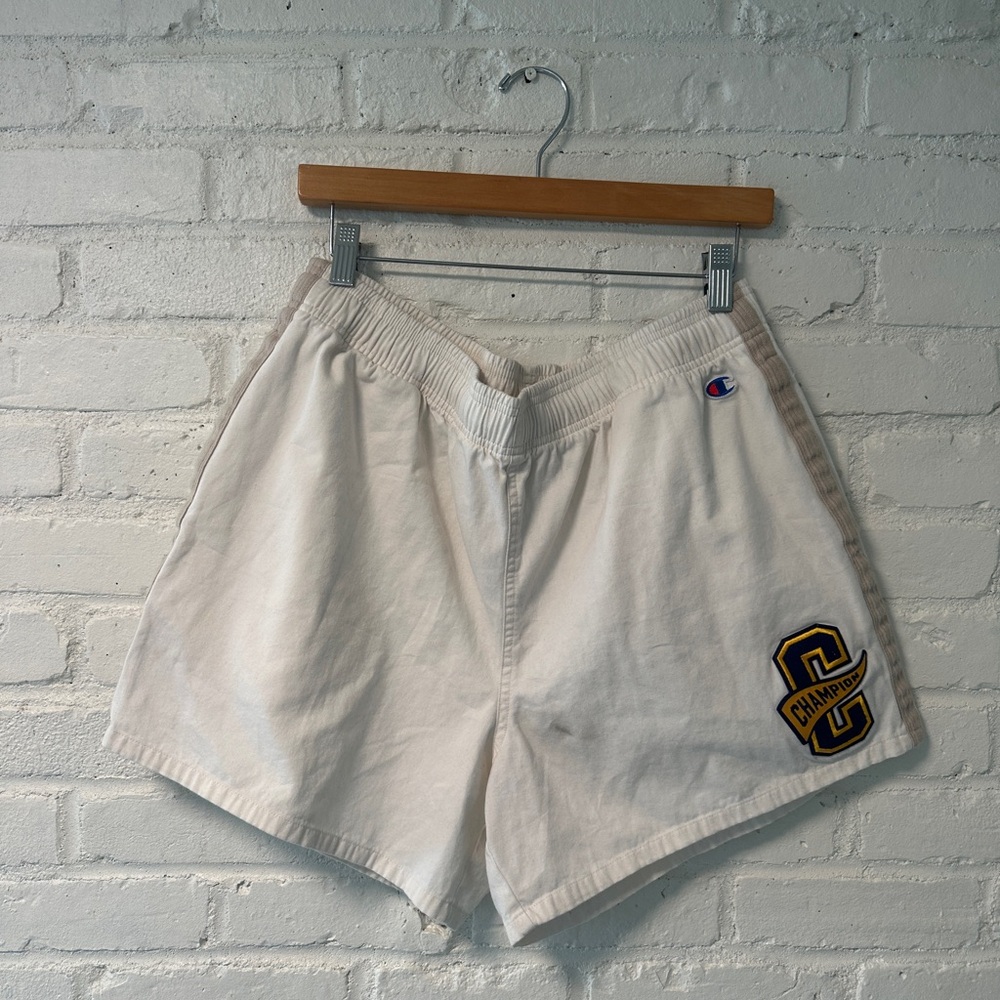 Champion White Athletic Men's Shorts - Picture 2 of 5